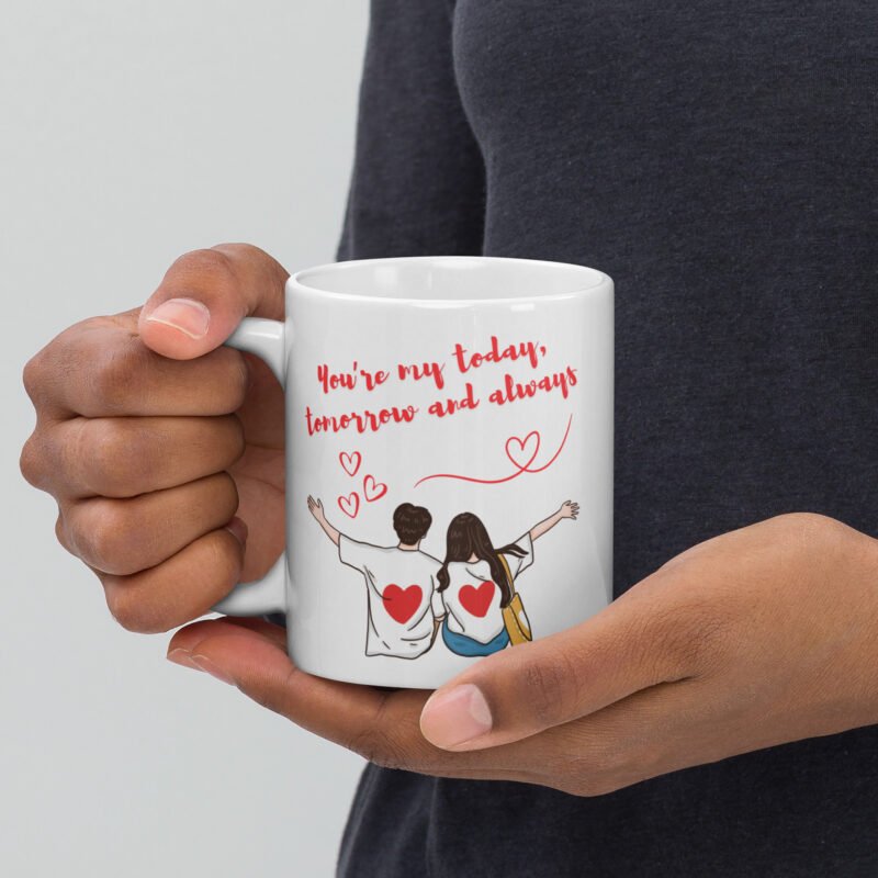 valentine's day gift - coffee mug - cute couple coffee mug - 11 oz