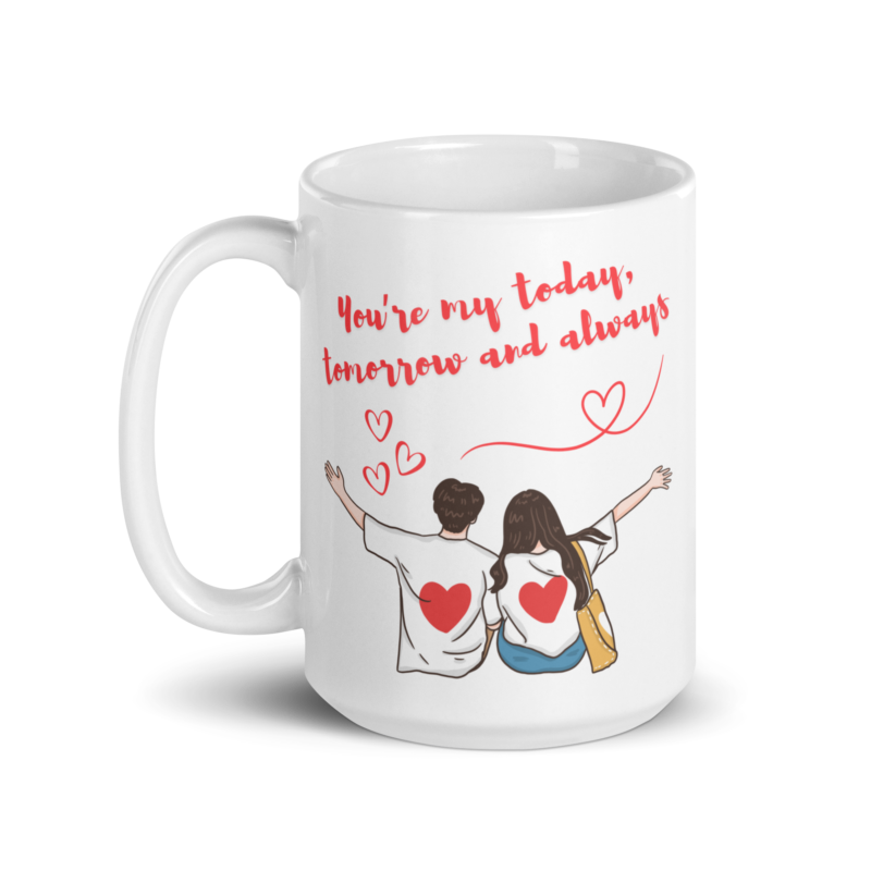 valentine's day mug - valentine's day gift - 15 oz coffee mug