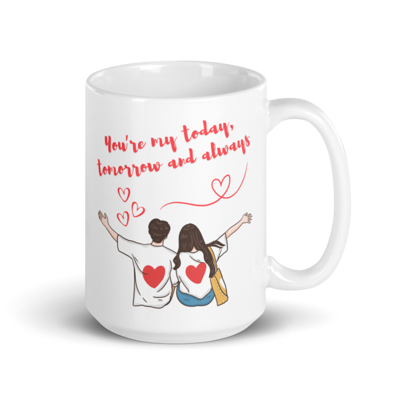 valentine's day mug - valentine's day mug gift - 15 oz coffee mug